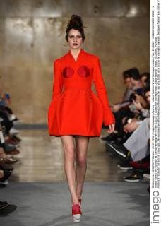 Lisboa Fashion Week Portugal, Lisbon,Mar. 11,2016 - LISBOA FASHION WEEK - A model walks the runway at David Ferreira Fall Winter 2016 17 Collection during Moda Lisboa Fashion Week, in Lisbon, Portugal.  Copyright: BrunoxdexCarvalho