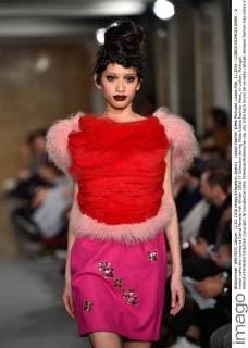 Lisboa Fashion Week Portugal, Lisbon,Mar. 11,2016 - LISBOA FASHION WEEK - A model walks the runway at David Ferreira Fall Winter 2016 17 Collection during Moda Lisboa Fashion Week, in Lisbon, Portugal.  Copyright: BrunoxdexCarvalho