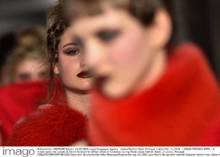 Lisboa Fashion Week Portugal, Lisbon,Mar. 11,2016 - LISBOA FASHION WEEK - A model walks the runway at David Ferreira Fall Winter 2016 17 Collection during Moda Lisboa Fashion Week, in Lisbon, Portugal.  Copyright: BrunoxdexCarvalho