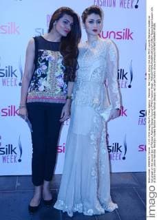 Pakistan: Red Carpet during 2nd day PFDC sunsilk Pakistani models on red carpet on the second day of Pakistan Fashion Design Council (PFDC) Fashion Week.  RanaxSajidxHussain