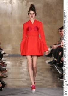 March 11, 2016 - Lisbon, Portugal - A model presents a creation from the Portuguese fashion designer David Ferreira Fall Winter 2016 2017 collection during the Lisbon Fashion Week on March 11, 2016 in Lisbon, Portugal. This year Lisbon Fashion Week celebrates the 25th anniversary. Lisbon Portugal  - ZUMAn230