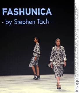 March 11, 2016 - Jakarta, DKI Jakarta, Indonesia - JAKARTA, INDONESIA - MARCH 11 : A model perform designs by Stephan Tach of Japan during The 5th Indonesia Fashion Week at Jakarta Convention Centre on March 11, 2016 in Jakarta, Indonesia. Jakarta Indonesia - ZUMAys1_