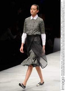 March 12, 2016 - JAKARTA, INDONESIA - MARCH 12: A model showcases designs by Sky Inc at the Over Haul show during The 5th Indonesia Fashion Week at Jakarta Convention Centre on March 12, 2016 in Jakarta, Indonesia. The 5th Indonesia Fashion Week theme is Reflections of Culture, as local culture and tradition will be the basis and reference of the designs for Indonesia fashion design trend that would be able to carve Indonesia identity in the world of fashion that reflects its own culture. Indonesia hope to become the central of world fashion with modern designs in a variety of textures and colors. - ZUMAp112