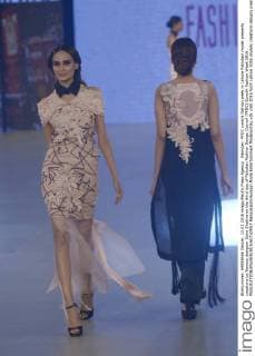 Pakistan: PFDC sunsilk fashion week in Lahore Pakistani model presents creations by famous designer Saira Shakira on the third day of Pakistan Fashion Design Council (PFDC) Sunsilk Fashion Week 2016.  RanaxSajidxHussain