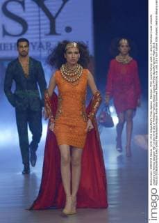 Pakistan: PFDC sunsilk fashion week in Lahore Pakistani model presents creations by famous designer HSY on the third day of Pakistan Fashion Design Council (PFDC) Sunsilk Fashion Week 2016.  RanaxSajidxHussain
