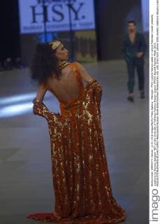 Pakistan: PFDC sunsilk fashion week in Lahore Pakistani model presents creations by famous designer HSY on the third day of Pakistan Fashion Design Council (PFDC) Sunsilk Fashion Week 2016.  RanaxSajidxHussain