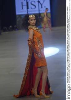 Pakistan: PFDC sunsilk fashion week in Lahore Pakistani model presents creations by famous designer HSY on the third day of Pakistan Fashion Design Council (PFDC) Sunsilk Fashion Week 2016.  RanaxSajidxHussain