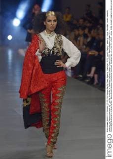 Pakistan: PFDC sunsilk fashion week in Lahore Pakistani model presents creations by famous designer HSY on the third day of Pakistan Fashion Design Council (PFDC) Sunsilk Fashion Week 2016.  RanaxSajidxHussain
