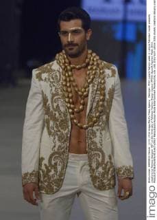 Pakistan: PFDC sunsilk fashion week in Lahore Pakistani model presents creations by famous designer HSY on the third day of Pakistan Fashion Design Council (PFDC) Sunsilk Fashion Week 2016.  RanaxSajidxHussain