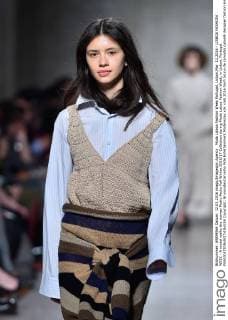 Moda Lisboa Fashion Week Portugal, Lisbon,Mar. 12,2016 - LISBOA FASHION WEEK - A model walks the runway Pedro Pedro Fall Winter 2016 17 Collection during Moda Lisboa Fashion Week, in Lisbon, Portugal.  Copyright: BrunoxdexCarvalho
