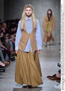 Moda Lisboa Fashion Week Portugal, Lisbon,Mar. 12,2016 - LISBOA FASHION WEEK - A model walks the runway Pedro Pedro Fall Winter 2016 17 Collection during Moda Lisboa Fashion Week, in Lisbon, Portugal.  Copyright: BrunoxdexCarvalho