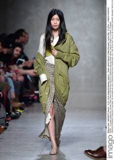 Moda Lisboa Fashion Week Portugal, Lisbon,Mar. 12,2016 - LISBOA FASHION WEEK - A model walks the runway Pedro Pedro Fall Winter 2016 17 Collection during Moda Lisboa Fashion Week, in Lisbon, Portugal.  Copyright: BrunoxdexCarvalho