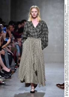 Moda Lisboa Fashion Week Portugal, Lisbon,Mar. 12,2016 - LISBOA FASHION WEEK - A model walks the runway Pedro Pedro Fall Winter 2016 17 Collection during Moda Lisboa Fashion Week, in Lisbon, Portugal.  Copyright: BrunoxdexCarvalho