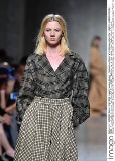 Moda Lisboa Fashion Week Portugal, Lisbon,Mar. 12,2016 - LISBOA FASHION WEEK - A model walks the runway Pedro Pedro Fall Winter 2016 17 Collection during Moda Lisboa Fashion Week, in Lisbon, Portugal.  Copyright: BrunoxdexCarvalho