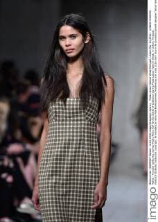Moda Lisboa Fashion Week Portugal, Lisbon,Mar. 12,2016 - LISBOA FASHION WEEK - A model walks the runway Pedro Pedro Fall Winter 2016 17 Collection during Moda Lisboa Fashion Week, in Lisbon, Portugal.  Copyright: BrunoxdexCarvalho