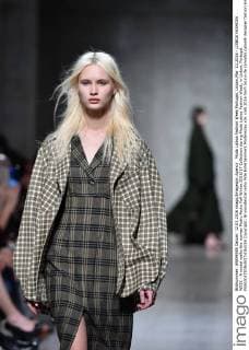 Moda Lisboa Fashion Week Portugal, Lisbon,Mar. 12,2016 - LISBOA FASHION WEEK - A model walks the runway Pedro Pedro Fall Winter 2016 17 Collection during Moda Lisboa Fashion Week, in Lisbon, Portugal.  Copyright: BrunoxdexCarvalho