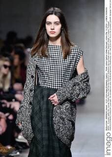 Moda Lisboa Fashion Week Portugal, Lisbon,Mar. 12,2016 - LISBOA FASHION WEEK - A model walks the runway Pedro Pedro Fall Winter 2016 17 Collection during Moda Lisboa Fashion Week, in Lisbon, Portugal.  Copyright: BrunoxdexCarvalho