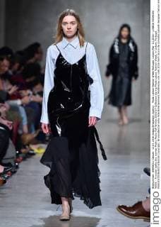 Moda Lisboa Fashion Week Portugal, Lisbon,Mar. 12,2016 - LISBOA FASHION WEEK - A model walks the runway Pedro Pedro Fall Winter 2016 17 Collection during Moda Lisboa Fashion Week, in Lisbon, Portugal.  Copyright: BrunoxdexCarvalho