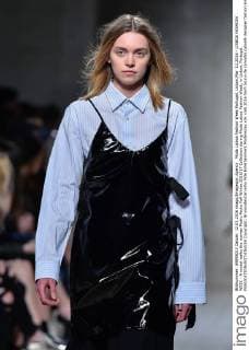 Moda Lisboa Fashion Week Portugal, Lisbon,Mar. 12,2016 - LISBOA FASHION WEEK - A model walks the runway Pedro Pedro Fall Winter 2016 17 Collection during Moda Lisboa Fashion Week, in Lisbon, Portugal.  Copyright: BrunoxdexCarvalho