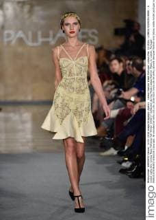 Lisboa Fashion Week Portugal, Lisbon,Mar. 12,2016 - LISBOA FASHION WEEK - A model walks the runway Rose Palhares Fall Winter 2016 17 Collection during Moda Lisboa Fashion Week, in Lisbon, Portugal.  Copyright: BrunoxdexCarvalho