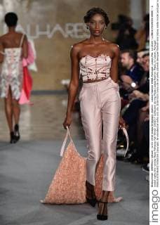Lisboa Fashion Week Portugal, Lisbon,Mar. 12,2016 - LISBOA FASHION WEEK - A model walks the runway Rose Palhares Fall Winter 2016 17 Collection during Moda Lisboa Fashion Week, in Lisbon, Portugal.  Copyright: BrunoxdexCarvalho