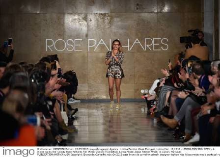 Lisboa Fashion Week Portugal, Lisbon,Mar. 12,2016 - LISBOA FASHION WEEK - A model walks the runway Rose Palhares Fall Winter 2016 17 Collection during Moda Lisboa Fashion Week, in Lisbon, Portugal.  Copyright: BrunoxdexCarvalho