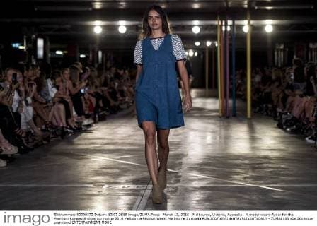 March 13, 2016 - Melbourne, Victoria, Australia - A model wears Ryder for the Premium Runway 6 show during the 2016 Melbourne Fashion Week. Melbourne Australia - ZUMAk106