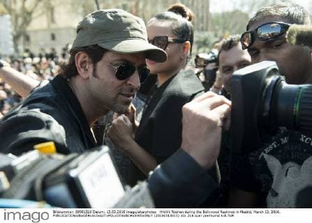 Hrithik Roshan during the Bollywood flashmob in Madrid, March 13, 2016.  (20160313023)