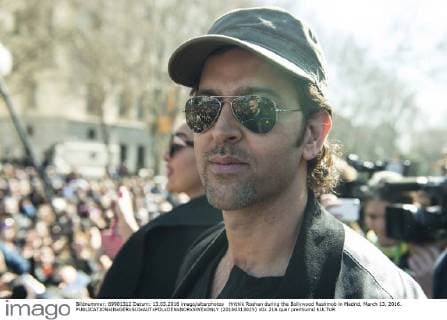 Hrithik Roshan during the Bollywood flashmob in Madrid, March 13, 2016.  (20160313025)