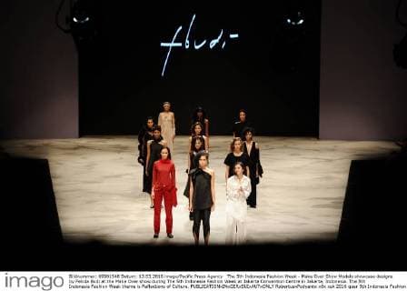 The 5th Indonesia Fashion Week - Make Over Show Models showcase designs by Felicia Budi at the Make Over show during The 5th Indonesia Fashion Week at Jakarta Convention Centre in Jakarta, Indonesia. The 5th Indonesia Fashion Week theme is Reflections of Culture.  RobertusxPudyanto