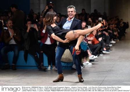 Lissabon Fashion Week - Luis Carvalho Modenschau Lisboa Fashion Week Portugal, Lisbon,Mar. 13,2016 - LISBOA FASHION WEEK - A model walks the runway Filipe Faísca Fall Winter 2016 17 Collection during Moda Lisboa Fashion Week, in Lisbon, Portugal.  Copyright: BrunoxdexCarvalho