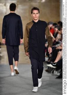Lisboa Fashion Week Portugal, Lisbon,Mar. 13,2016 - LISBOA FASHION WEEK - A model walks the runway Awaytomars Fall Winter 2016 17 Collection during Moda Lisboa Fashion Week, in Lisbon, Portugal.  Copyright: BrunoxdexCarvalho