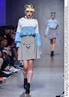 Lissabon Fashion Week - Luis Carvalho Modenschau Lisboa Fashion Week Portugal, Lisbon,Mar. 13,2016 - LISBOA FASHION WEEK - A model walks the runway Dino Alves Fall Winter 2016 17 Collection during Moda Lisboa Fashion Week, in Lisbon, Portugal.  Copyright: BrunoxdexCarvalho
