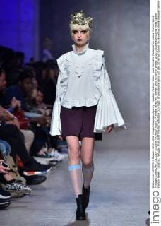 Lissabon Fashion Week - Luis Carvalho Modenschau Lisboa Fashion Week Portugal, Lisbon,Mar. 13,2016 - LISBOA FASHION WEEK - A model walks the runway Dino Alves Fall Winter 2016 17 Collection during Moda Lisboa Fashion Week, in Lisbon, Portugal.  Copyright: BrunoxdexCarvalho