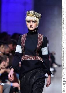 Lissabon Fashion Week - Luis Carvalho Modenschau Lisboa Fashion Week Portugal, Lisbon,Mar. 13,2016 - LISBOA FASHION WEEK - A model walks the runway Dino Alves Fall Winter 2016 17 Collection during Moda Lisboa Fashion Week, in Lisbon, Portugal.  Copyright: BrunoxdexCarvalho