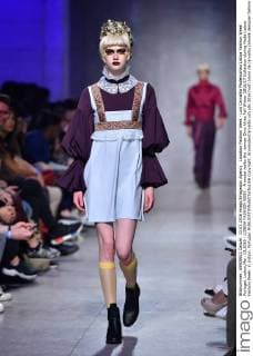 Lissabon Fashion Week - Luis Carvalho Modenschau Lisboa Fashion Week Portugal, Lisbon,Mar. 13,2016 - LISBOA FASHION WEEK - A model walks the runway Dino Alves Fall Winter 2016 17 Collection during Moda Lisboa Fashion Week, in Lisbon, Portugal.  Copyright: BrunoxdexCarvalho