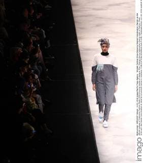 Wardah Fashion Show featuring themed Colordination Wardah as the official makeup of Indonesia Fashion Week 2016 showing results of designer Dian Pelangi during Indonesian closing night of Fashion Week 2016 with the theme Colordination at Jakarta Convention Center in Indonesa.  NatanaelxPohan