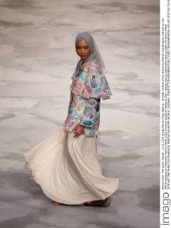 Wardah Fashion Show featuring themed Colordination Wardah as the official makeup of Indonesia Fashion Week 2016 showing results of designer Dian Pelangi during Indonesian closing night of Fashion Week 2016 with the theme Colordination at Jakarta Convention Center in Indonesa.  NatanaelxPohan
