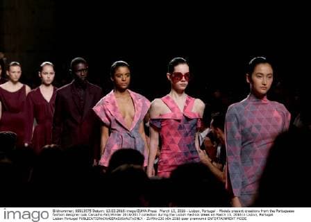March 13, 2016 - Lisbon, Portugal - Models present creations from the Portuguese fashion designer Luis Carvalho Fall Winter 2016 2017 collection during the Lisbon Fashion Week on March 13, 2016 in Lisbon, Portugal. Lisbon Portugal  - ZUMAn230
