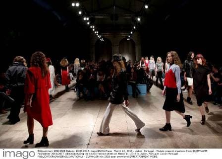 March 13, 2016 - Lisbon, Portugal - Models present creations from SAYMYNAME Fall Winter 2016 2017 collection during the Lisbon Fashion Week on March 11, 2016 in Lisbon, Portugal. Lisbon Portugal  - ZUMAn230