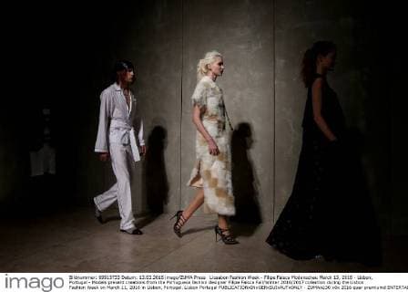 Lissabon Fashion Week - Filipe Faisca Modenschau March 13, 2016 - Lisbon, Portugal - Models present creations from the Portuguese fashion designer Filipe Faisca Fall Winter 2016 2017 collection during the Lisbon Fashion Week on March 11, 2016 in Lisbon, Portugal. Lisbon Portugal  - ZUMAn230