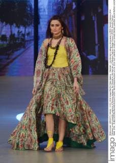 Pakistan : Gul Ahmed s designs showcased in PFDC Sunsilk Fashion 2016 Pakistani model presents creations of famous designer Gul Ahmed on the last day of Pakistan Fashion Design Council (PFDC) Sunsilk Fashion Week 2016 .  RanaxSajidxHussain