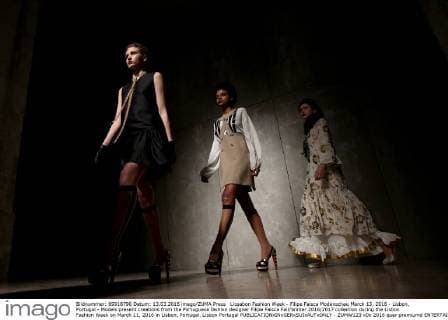 Lissabon Fashion Week - Filipe Faisca Modenschau March 13, 2016 - Lisbon, Portugal - Models present creations from the Portuguese fashion designer Filipe Faisca Fall Winter 2016 2017 collection during the Lisbon Fashion Week on March 11, 2016 in Lisbon, Portugal. Lisbon Portugal - ZUMAf123