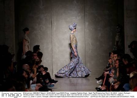 Lissabon Fashion Week - Nadir Tati Modenschau March 13, 2016 - Lisbon, Portugal - Models present creations from the Angolan fashion designer Nadir Tati Fall Winter 2016 2017 collection during the Lisbon Fashion Week on March 11, 2016 in Lisbon, Portugal. Lisbon Portugal - ZUMAf123