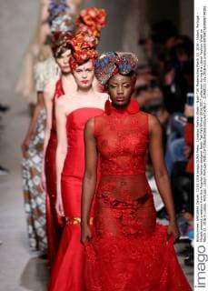 Lissabon Fashion Week - Nadir Tati Modenschau March 13, 2016 - Lisbon, Portugal - Models present creations from the Angolan fashion designer Nadir Tati Fall Winter 2016 2017 collection during the Lisbon Fashion Week on March 11, 2016 in Lisbon, Portugal. Lisbon Portugal - ZUMAf123