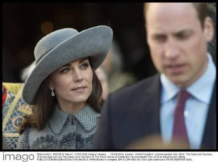 . 14 03 2016. London, United Kingdom. Commonwealth Day 2016. The Duke and Duchess of Cambridge join the The Queen and members of The Royal Family to Celebrate Commonwealth Day 2016 at Westminster Abbey.  xNMAxRotax xi-Imagesx IIM-12194-0002