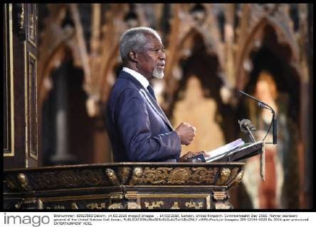 . 14 03 2016. London, United Kingdom. Commonwealth Day 2016. Former secretary general of the United Nations Kofi Annan,  xWPAxPoolx xi-Imagesx IIM-12194-0025