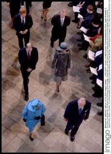 . 14 03 2016. London, United Kingdom. Commonwealth Day 2016. Queen Elizabeth II, The Duke of Edinburgh, The Duke and Duchess of Cambridge, Prince Harry and the Duke of York attend the annual Commonwealth Day service at Westminster Abbey, London, on Commonwealth Day.  xWPAxPoolx xi-Imagesx IIM-12194-0029
