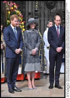 . 14 03 2016. London, United Kingdom. Commonwealth Day 2016. Prince Harry, The Duke and Duchess of Cambridge join The Queen and members of The Royal Family to Celebrate Commonwealth Day 2016 at Westminster Abbey.  xNMAxRotax xi-Imagesx IIM-12194-0046
