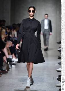 Lisboa Fashion Week Portugal, Lisbon,Mar. 13,2016 - LISBOA FASHION WEEK - A model walks the runway Luis Carvalho Fall Winter 2016 17 Collection during Moda Lisboa Fashion Week, in Lisbon, Portugal.  Copyright: BrunoxdexCarvalho